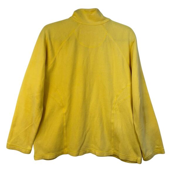 Tommy Bahama Nautical Yellow 1/2 Zip Pullover Sweater Cotton Stretch Coastal - Picture 9 of 11